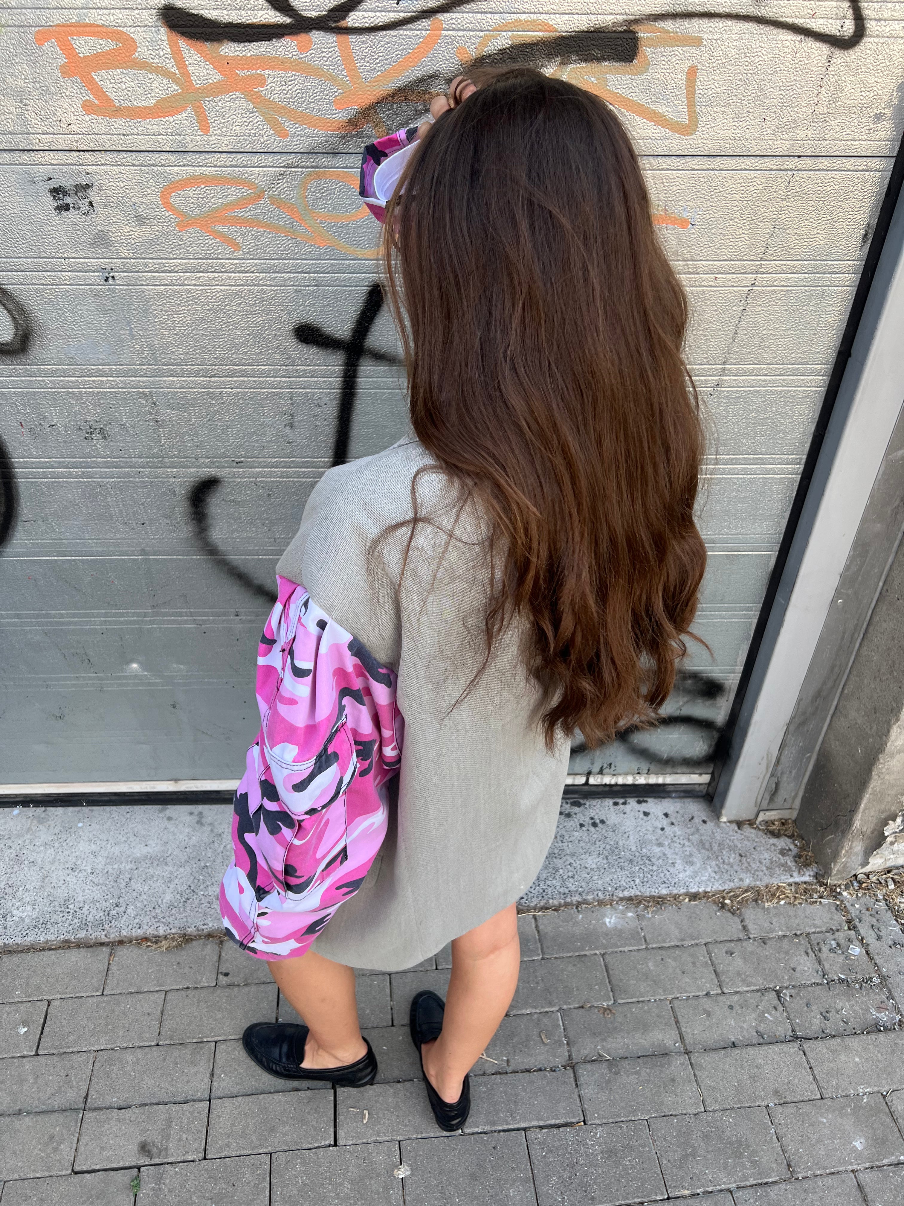Pink Camouflage Blazer-6