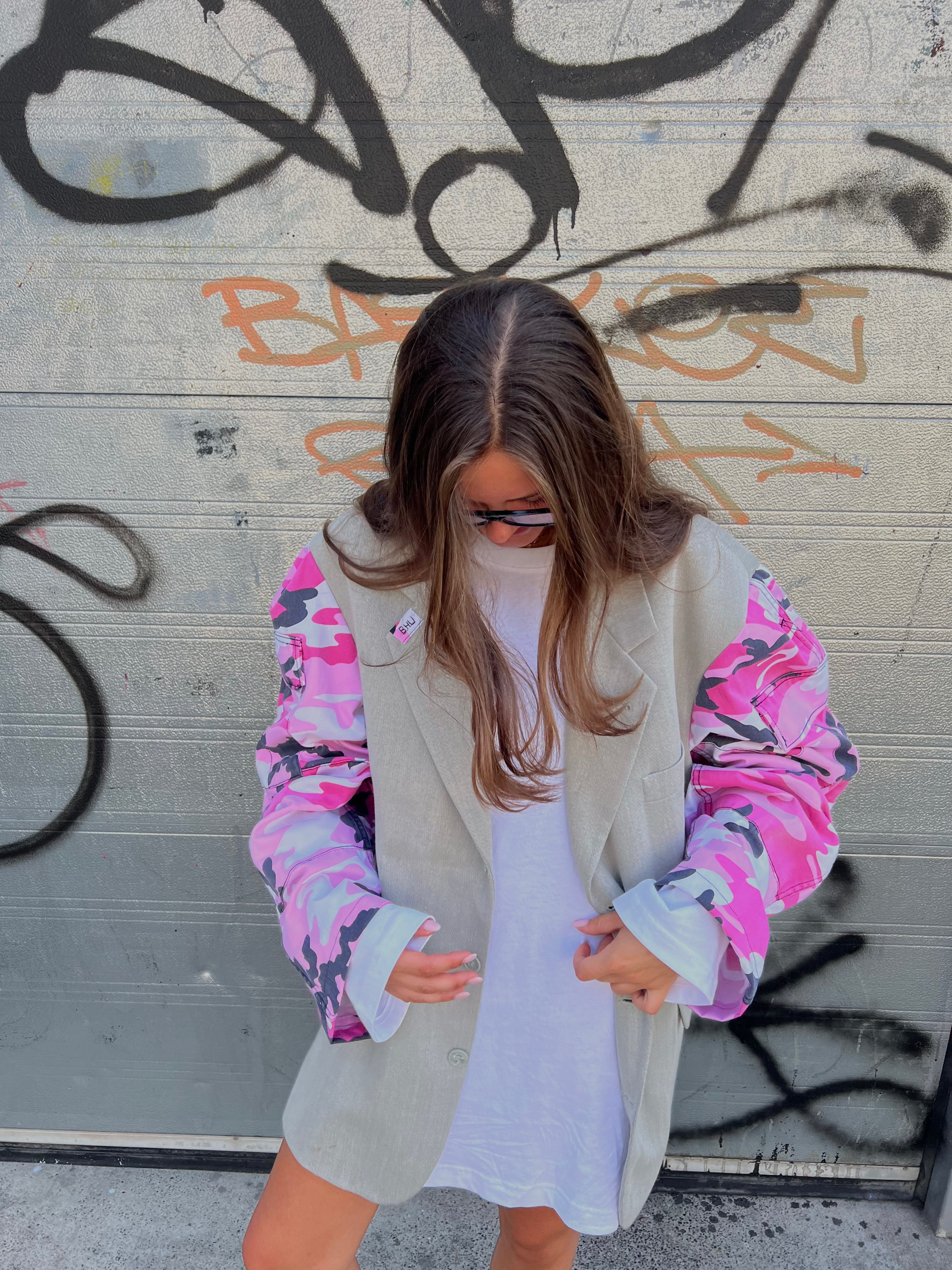 Pink Camouflage Blazer-7