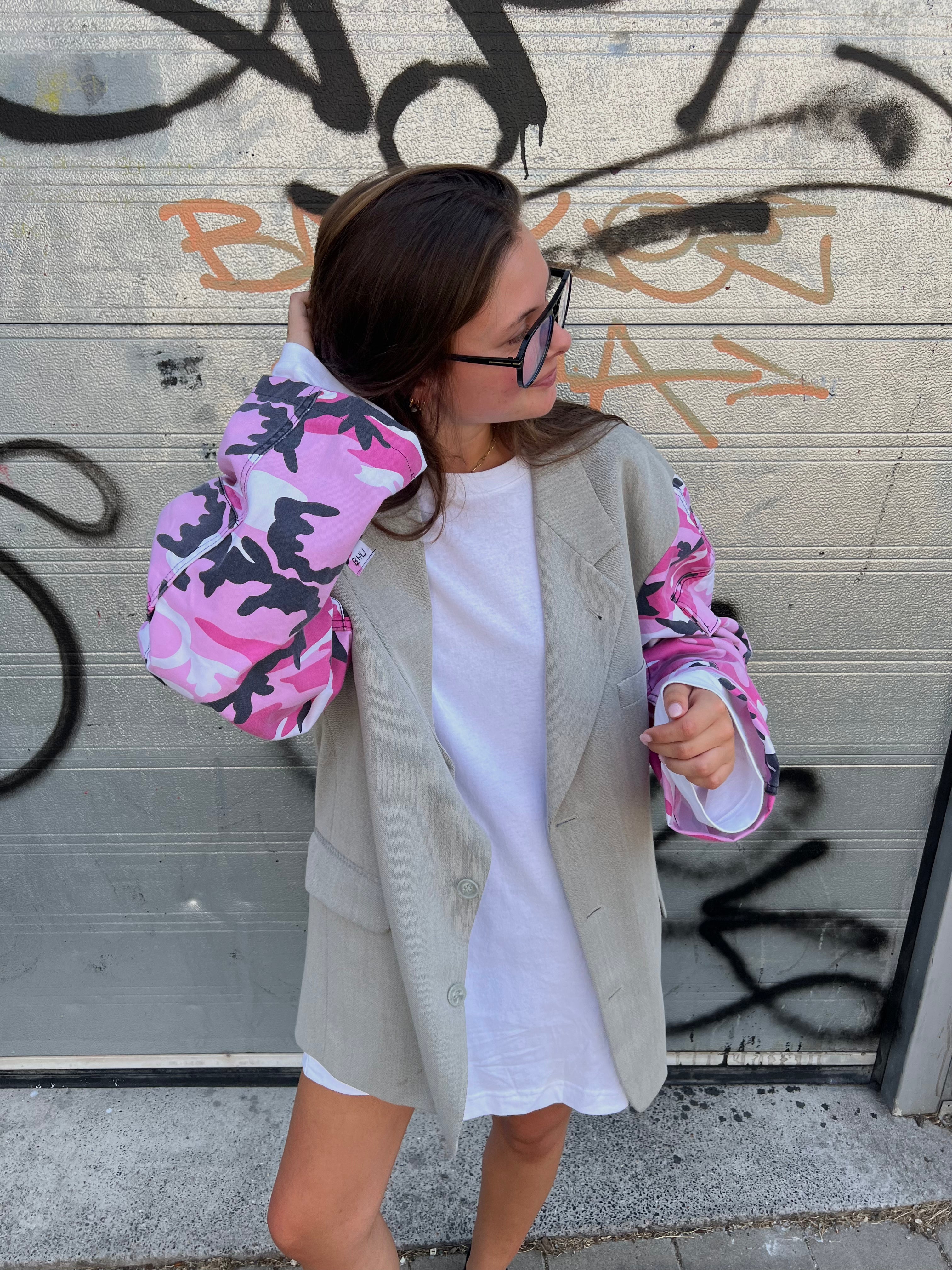 Pink Camouflage Blazer-4