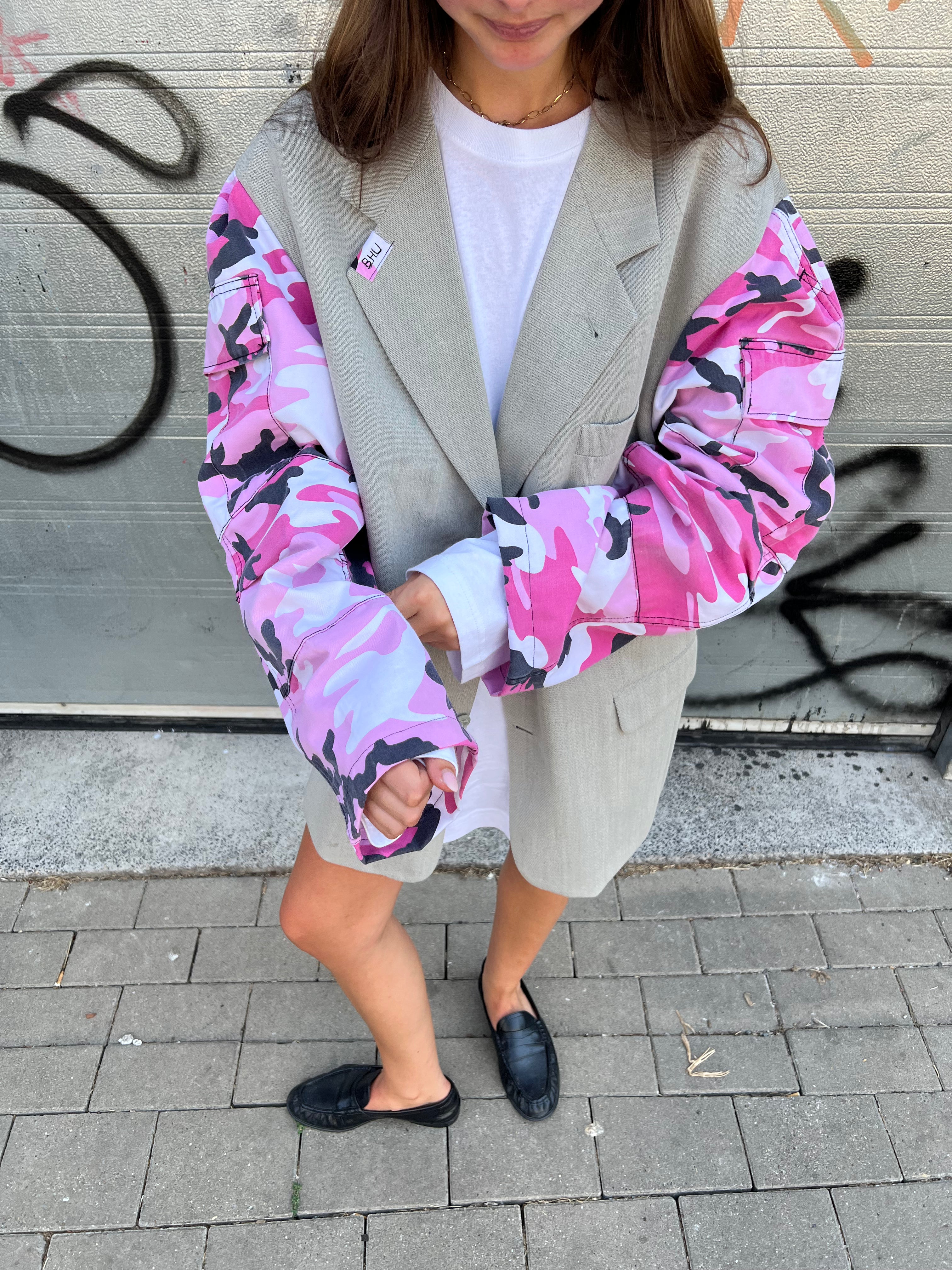 Pink Camouflage Blazer-3